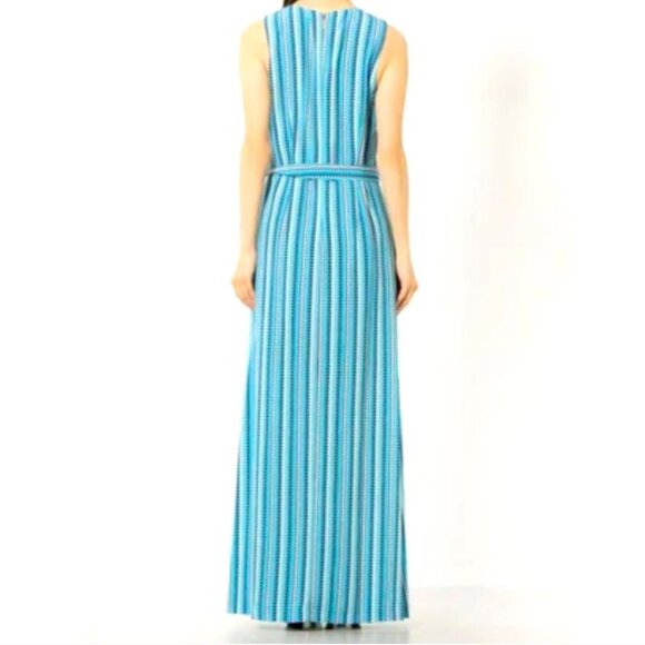 NWT Karl Lagerfeld Paris Torquoise Maxi Dress - Picture 3 of 8